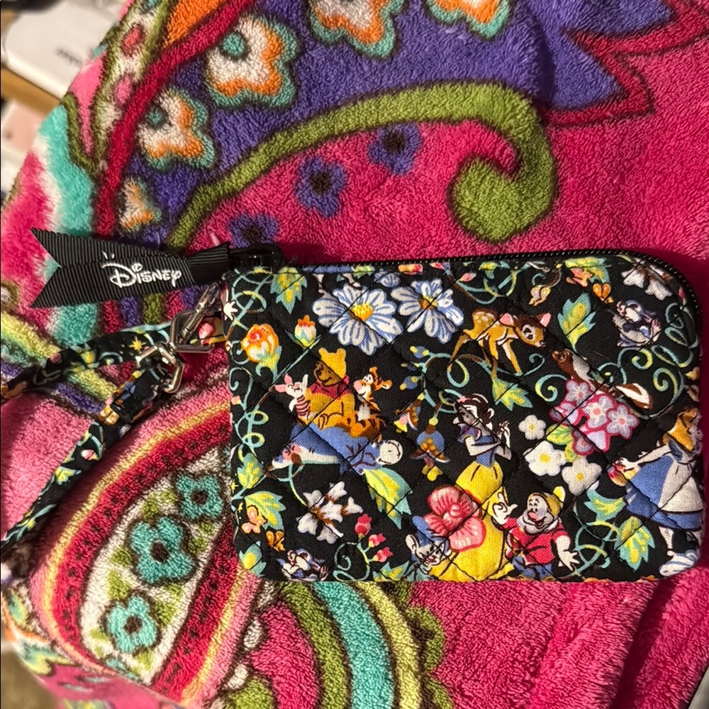 Disney Vera Bradley Floral Patterned Wristlet